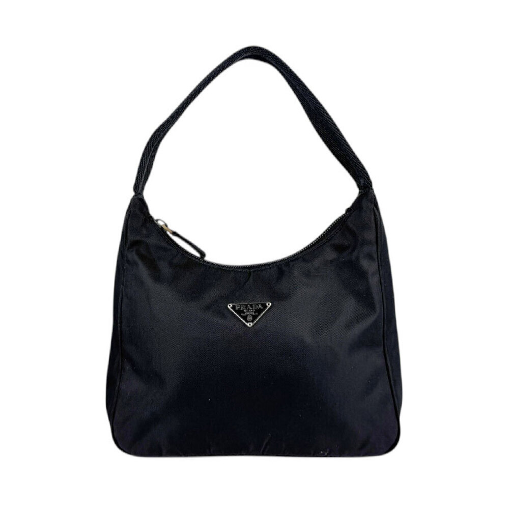 Prada Tessuto Leather Sport Shoulder Bag Black